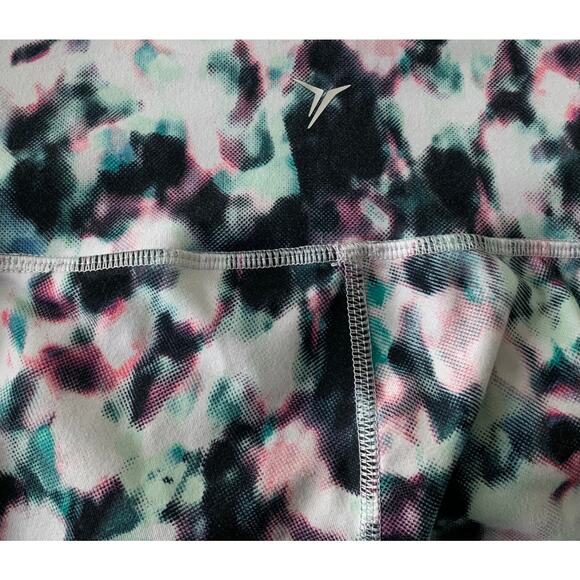 OLD NAVY ACTIVE GO-DRY MID RISE LEGGINGS, WOMENS, M, CROPPED, MULTICOLORED - Picture 5 of 10